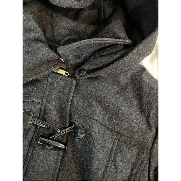 Company by Ellen Tracy Hooded Wool Blend Peacoat - Picture 3 of 16